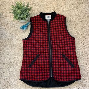Old Navy Buffalo Plaid Vest